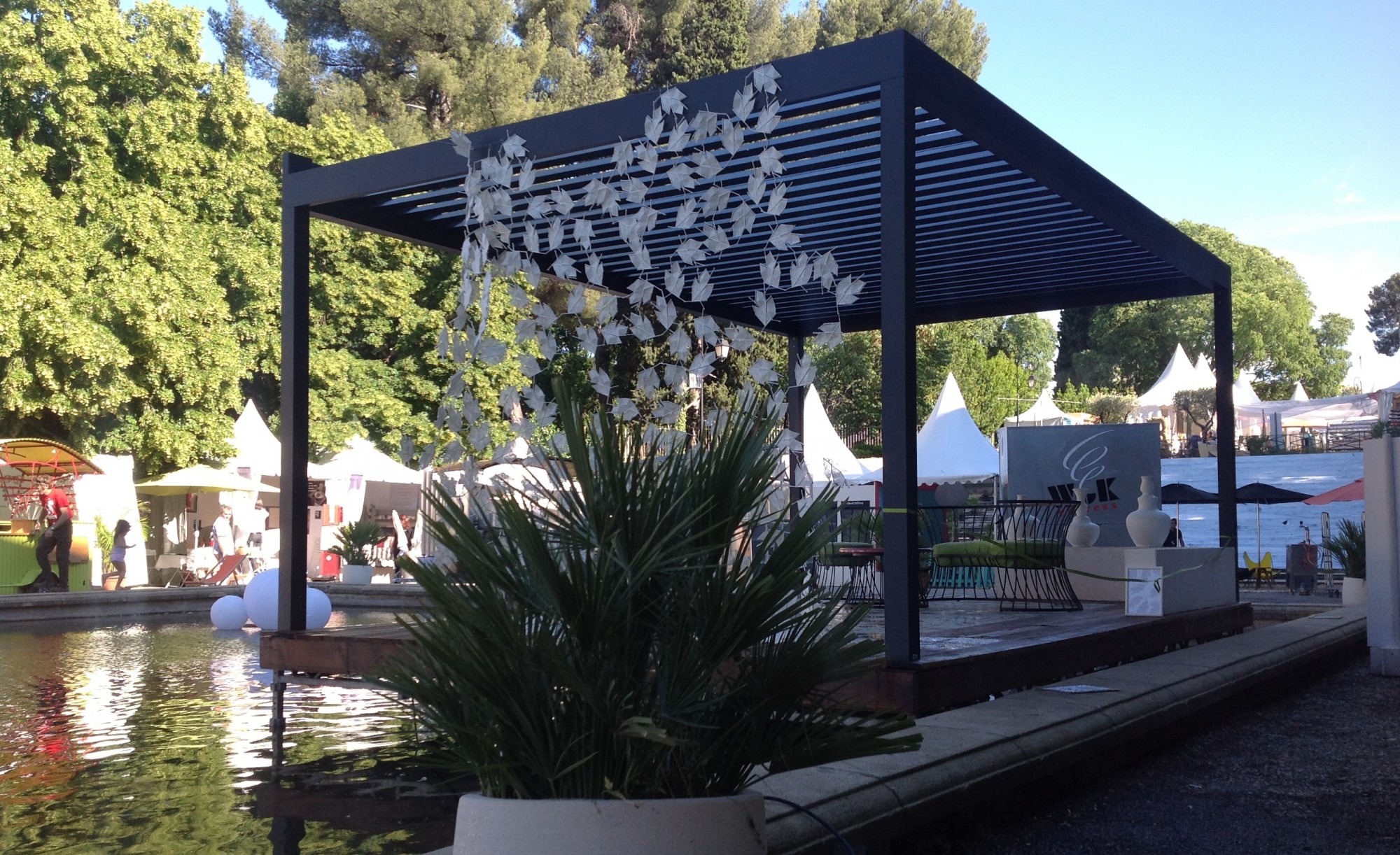 installation d'une pergola à lames orientables Aix en Provence